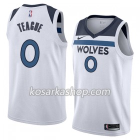Dres Minnesota Timberwolves Jeff Teague 0 Nike 2017-18 Bijela Swingman
